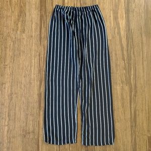 Brandy Melville Frankie Navy & White Stripe Pants